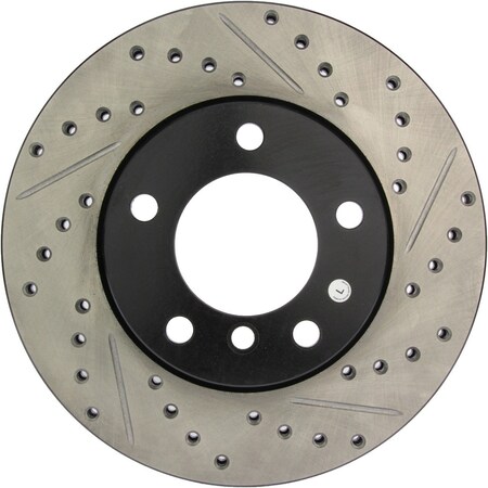 Sport Drilled/Slotted Brake Rotor,127.34029L